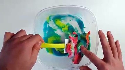 Making Slime with Mini Bags Popping #3