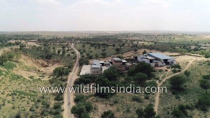 Thar desert aerial journey over Osian in Jodhpur
