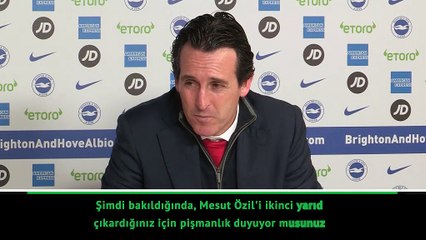 Unai Emery, Mesut Özil tercihini anlattı