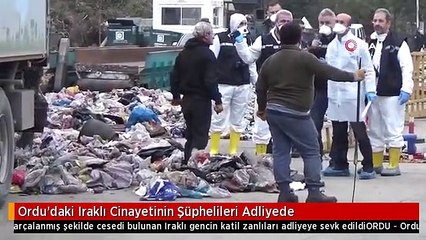 Ordu'daki Iraklı Cinayetinin Şüphelileri Adliyede