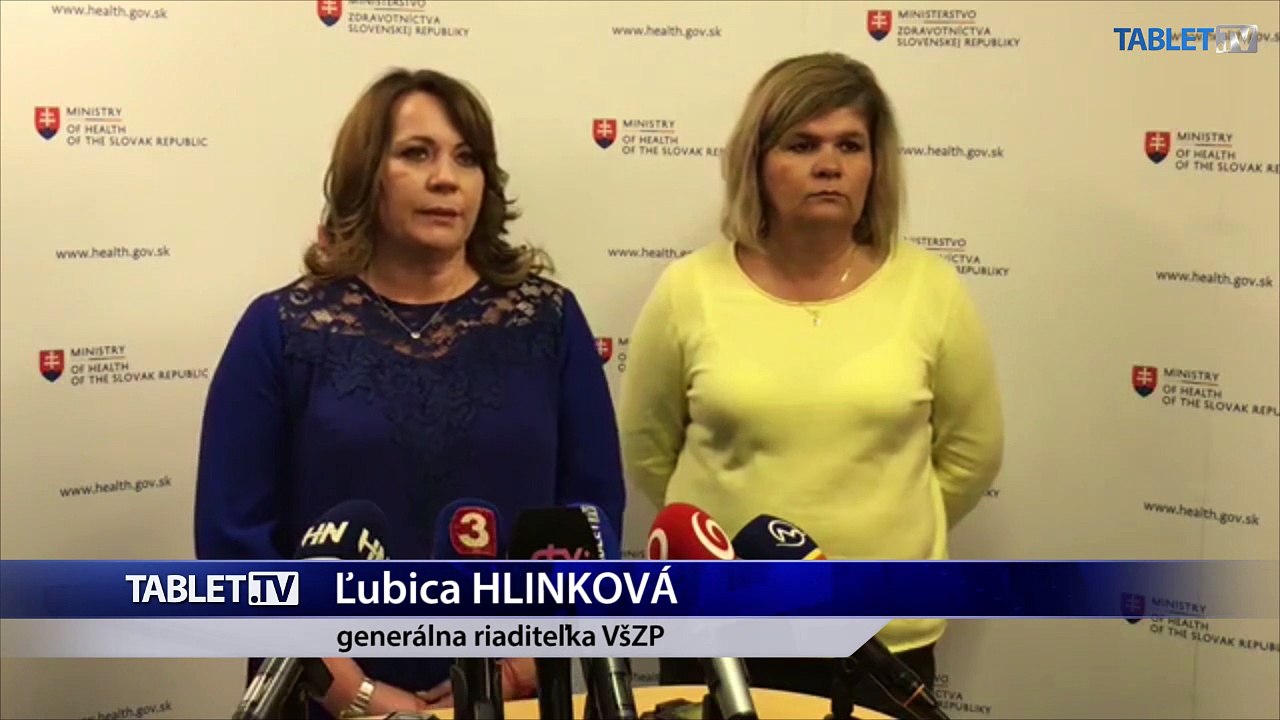 Brífing generálnej riaditeľky VšZP Ľ. Hlinkovej
