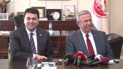 CHP Ankara Adayı Mansur Yavaş'tan Demokrat Parti'ye Ziyaret