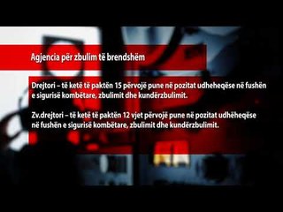 Agjencia e Zbulimit të Brendshëm me tre zv/drejtorë