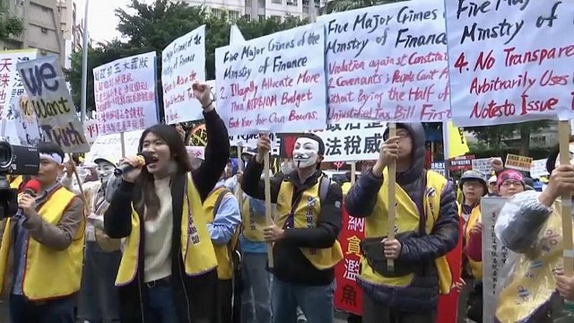 Желтые жилеты добрались до Тайваня