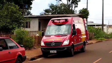 Bombeiros socorrem mulher no Brasmadeira