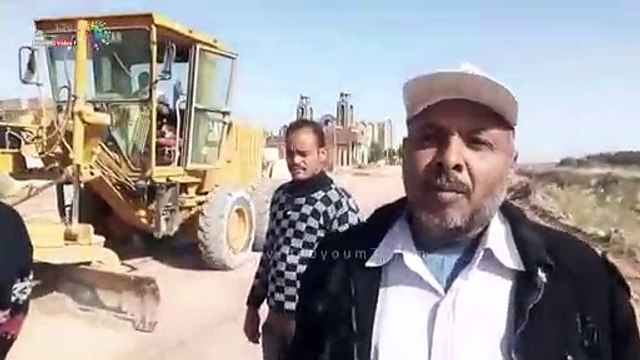 تطهير محيط كنيسة مار جرجس بالداخلة قبل رأس السنة