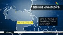 Se registran varias réplicas tras sismo de magnitud 4.9 en Venezuela