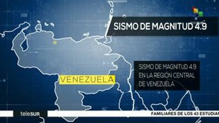 Se registran varias réplicas tras sismo de magnitud 4.9 en Venezuela