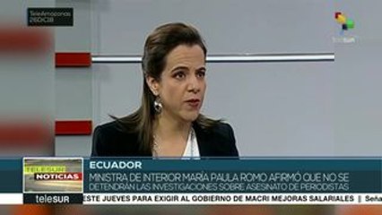 Ecuador: continuarán investigaciones por asesinato de 3 periodistas