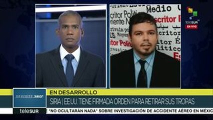 Tapia: Retiro de tropas de Siria indica que EEUU ha caído derrotado