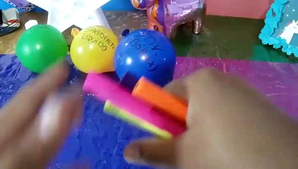 FAZENDO SLIME COM BALÕES -  Vídeo Satisfatório ASMR COMPILATION