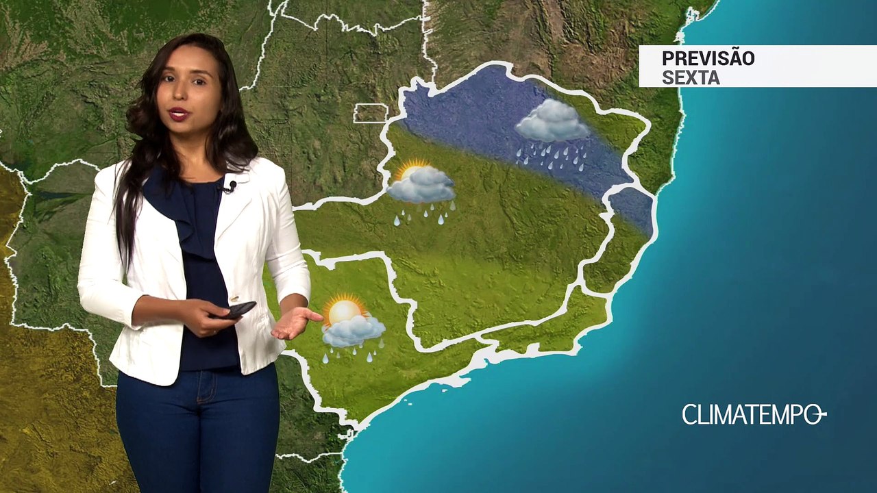 Previsão Sudeste – Chuva frequente em MG e ES