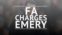Emery charged by FA over water bottle incident