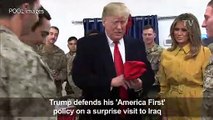 Trump declares end to US 'policeman' role in surprise Iraq visit