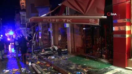 Tüpçü dükkanının patlama anı saniye saniye böyle görüntülendi