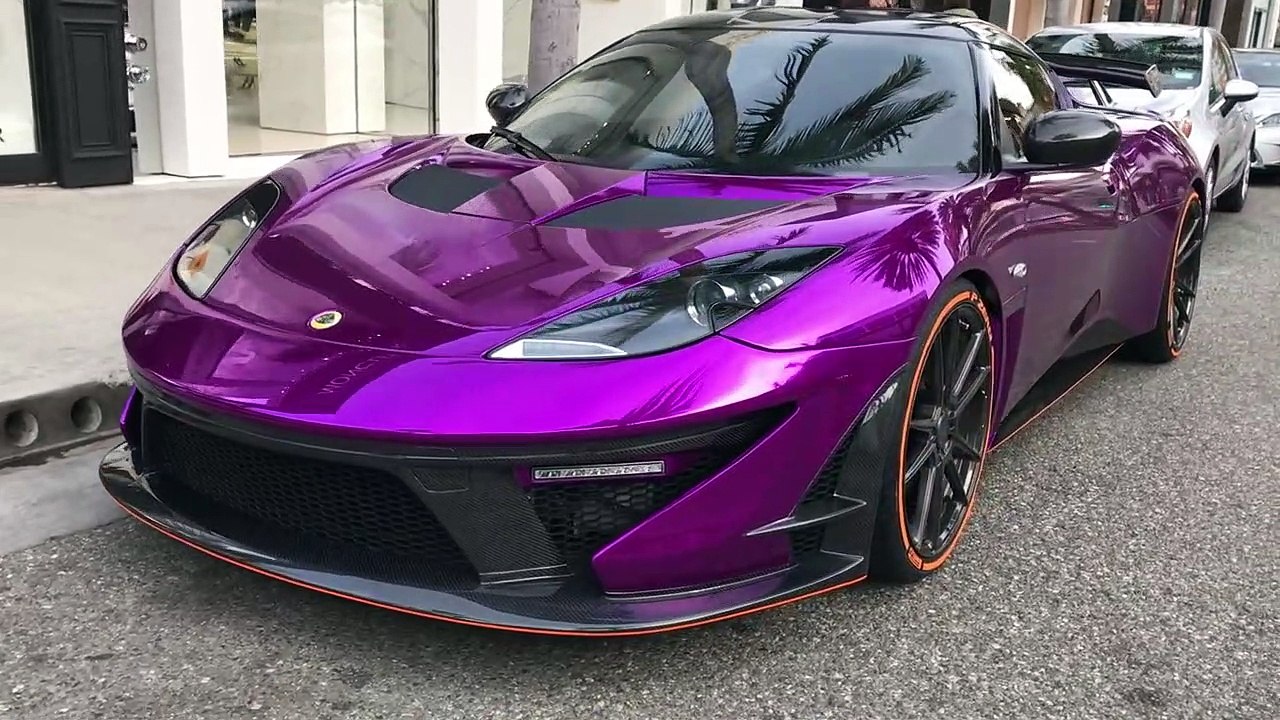 The CRAZIEST modified Lotus Evora driving through Beverly Hills