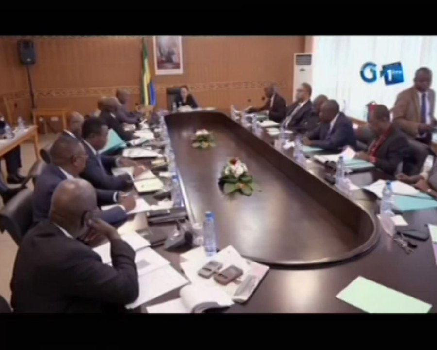 RTG/Reunion statutaire du Sénat au Palais Omar Bongo