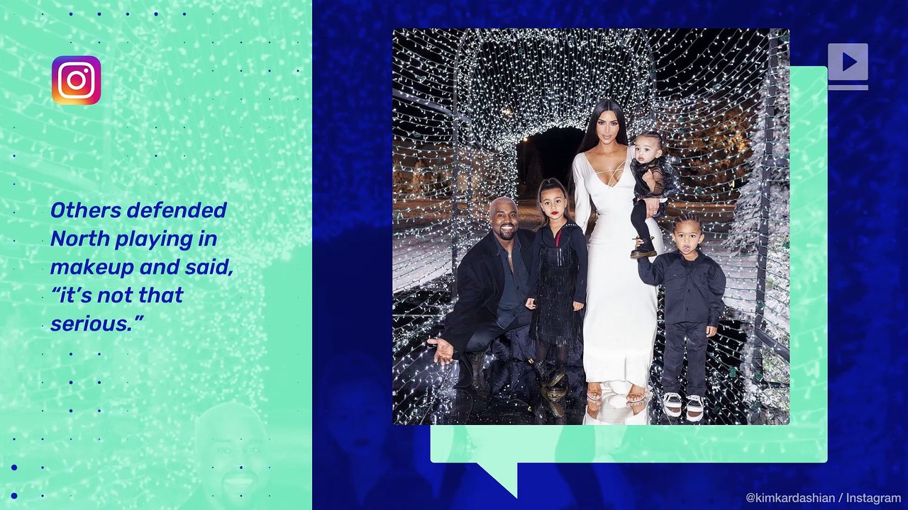 Kim Kardashian Criticized for Letting North West Wear Red Lipstick