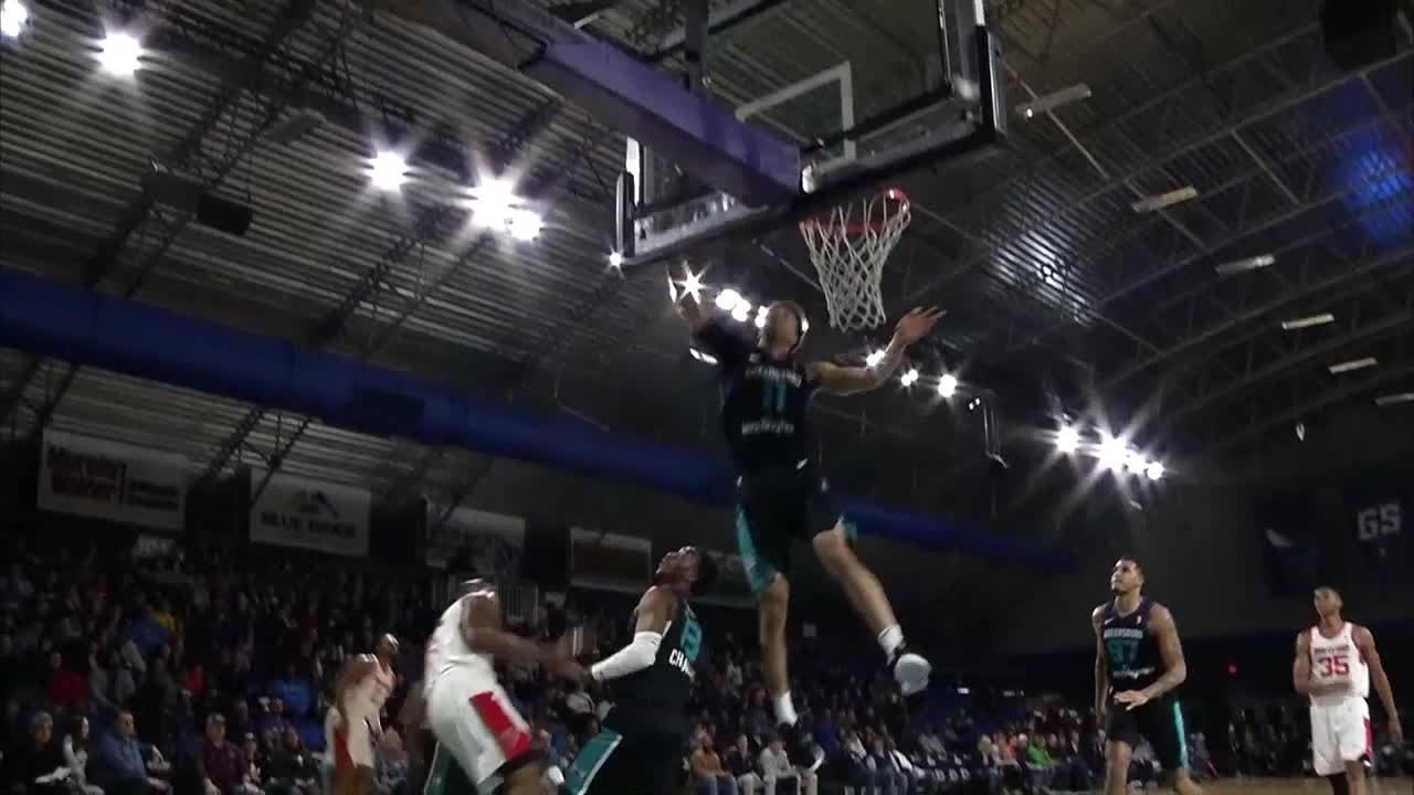 Zach Smith with a huge block!