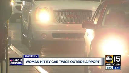 71-year-old woman still hospitalized after being hit twice at Sky Harbor