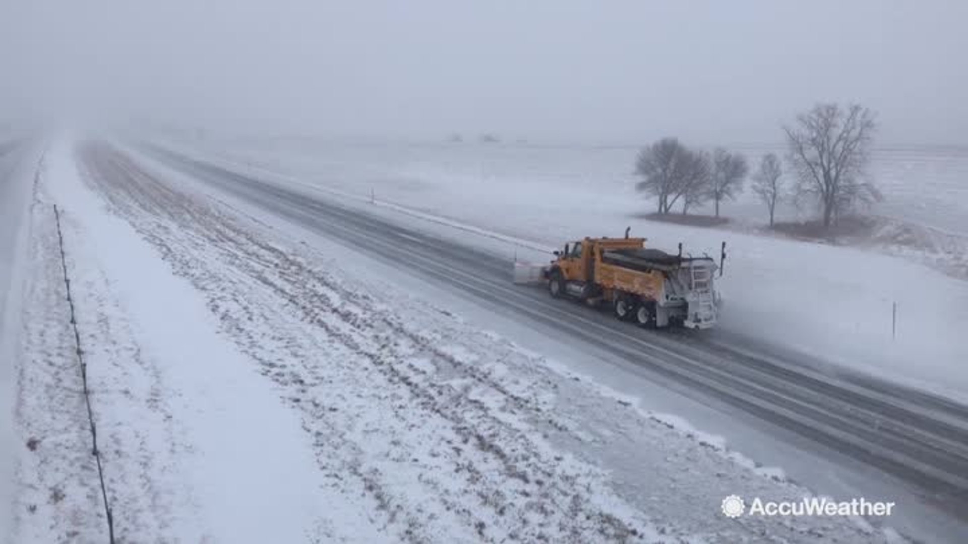 ⁣Snow and wind whip through the High Plains
