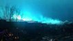 New York Skyline Turns Blue After Transformer Explosion