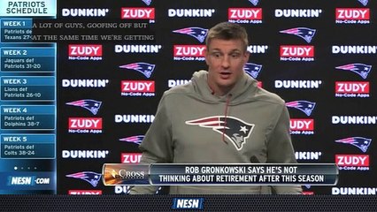 Rob Gronkowski "All In" For Patriots For Rest Of 2018 Season
