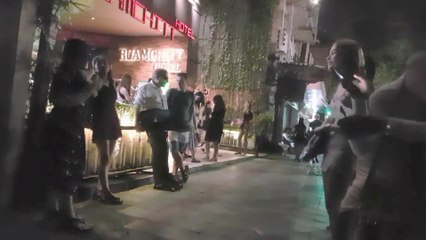 Bangkok Nightlife - Night Scene in Sukhumvit Rd