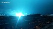 Alien invasion? Neon blue hue shrouds New York City sky after transformer blows up