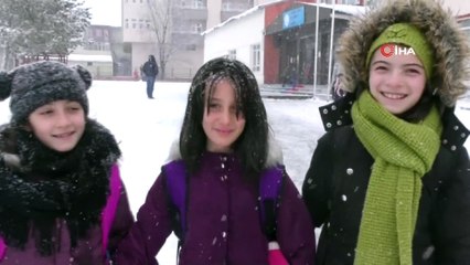 Öğrenciler kar tatilinin keyfini çıkardı