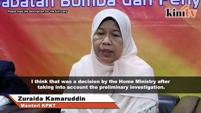 Zuraida: Let inquest into Adib's death go on