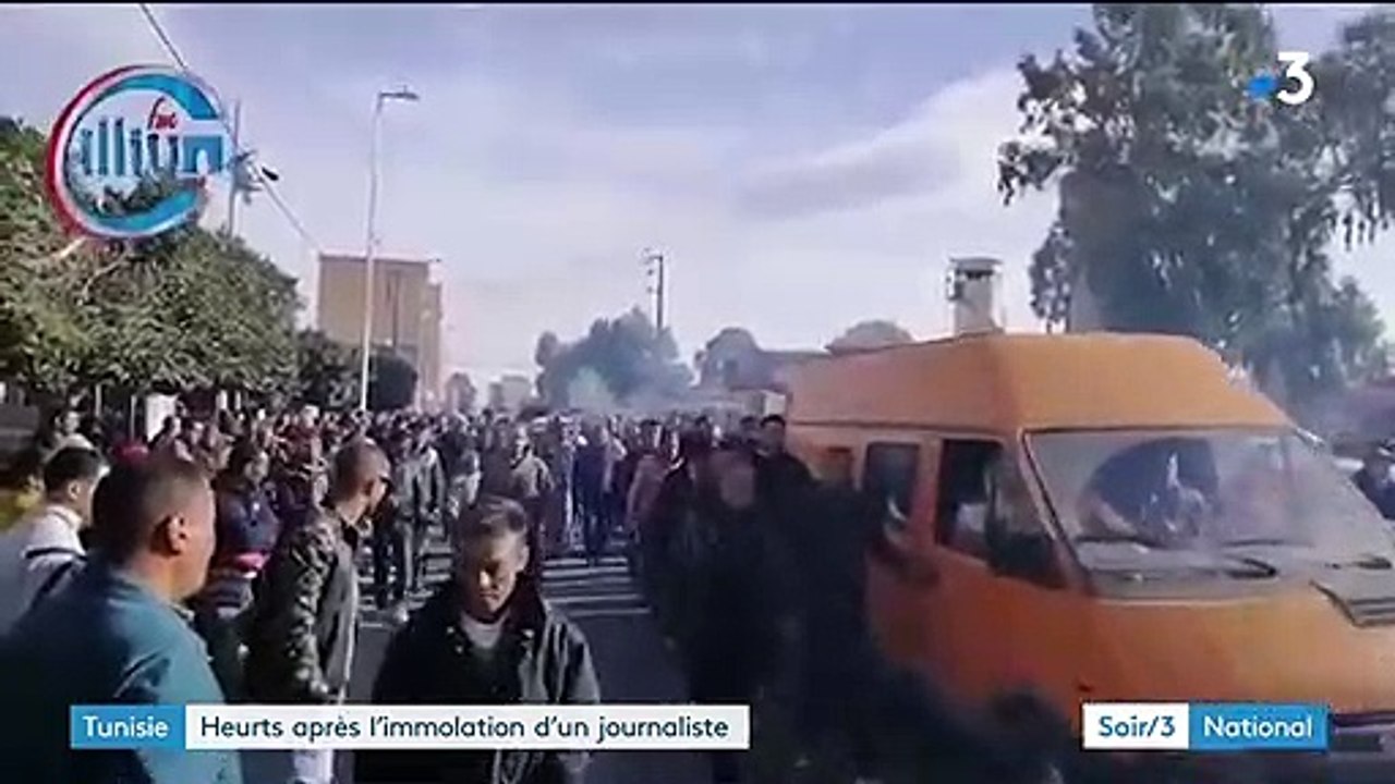 Tunisie : de violents heurts après l'immolation d'un journaliste