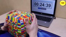 Il termine le plus grand Rubik's cube du monde (17x17) en 5 heures