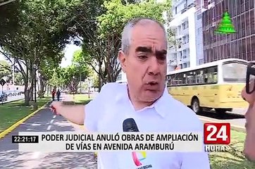 San Isidro: alcalde Velarde saludó fallo del PJ que dejó sin efecto ampliación de Av. Aramburú