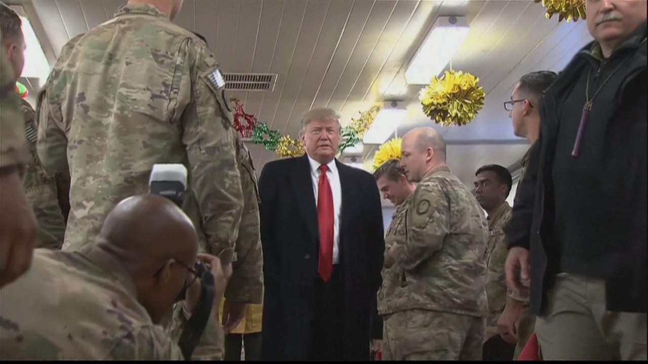 Iraqi leaders denounce Trump visit to US troops