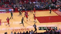 Jayson Tatum spins and lobs to Horford