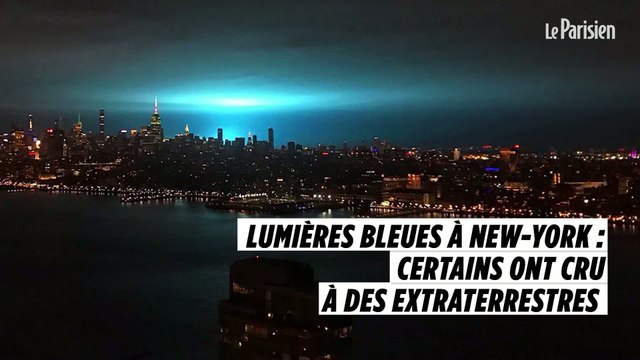 Lumières bleues à New-York : certains ont cru à des extraterrestres