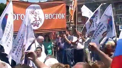 Александр Бородай на митинге в Донецке 31 мая 2014 года