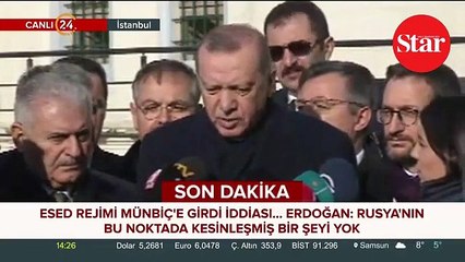 Başkan Erdoğan’dan kritik Münbiç açıklaması