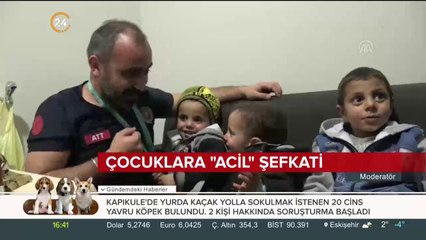 Çocuklara "acil" şefkati