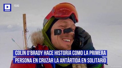 Colin O'Brady hace historia como la primera persona en cruzar la Antártida en solitario
