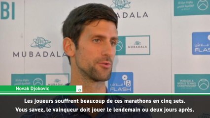 Open d'Australie - Djokovic favorable au tie-break lors du 5e set