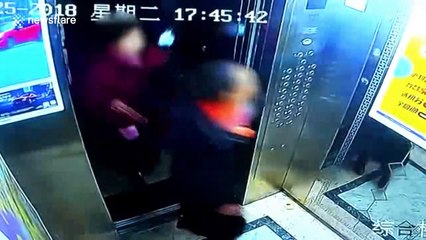 Members of public stop alleged thief who snatched bag full of cash in lift
