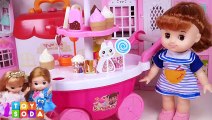 Baby Doll Ice Cream Cart  Vanilla Mango Strawberry Choco Toy Soda