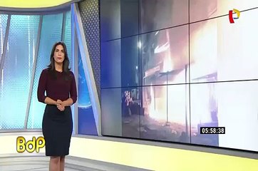 Villa el Salvador: incendio destruyó taller de carpintería