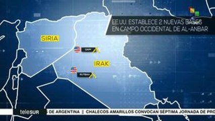 EE.UU. instala dos nuevas bases militares en la frontera sirio-iraquí