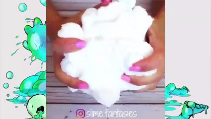 Satisfying Slime -  #22 Flubber | Crunchy | Fluffy | Edible | Glitter Slime