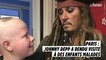 Johnny Depp rend visite à des enfants malades à Paris : "C'était un moment très touchant"