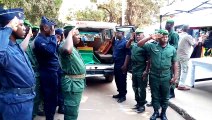 Les hommes en uniforme ont rendu un dernier hommage à l'adjudant-chef N'Famara Chérif Yansané