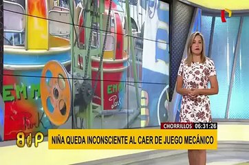 Chorrillos: niña queda inconsciente tras caer de juego mecánicos